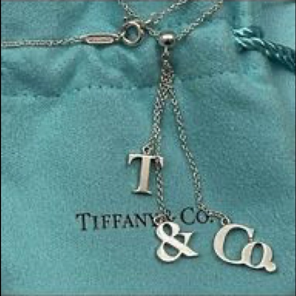 *Host Pick* Tiffany & Co. T & CO Letters Lariat Necklace 925 Sterling Silver - Picture 4 of 7